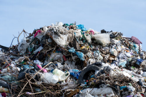 plastic in landfill