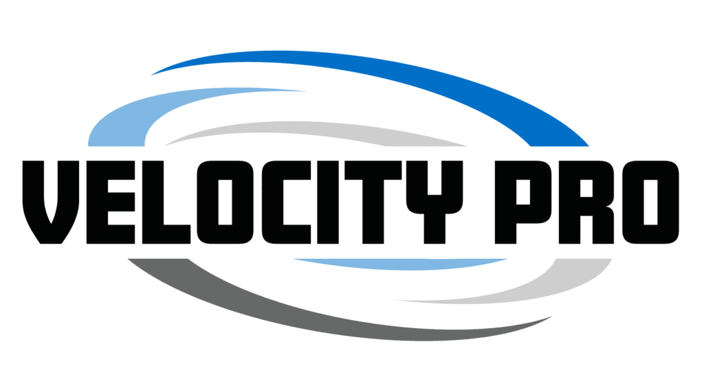 Velocity Pro logo on white background